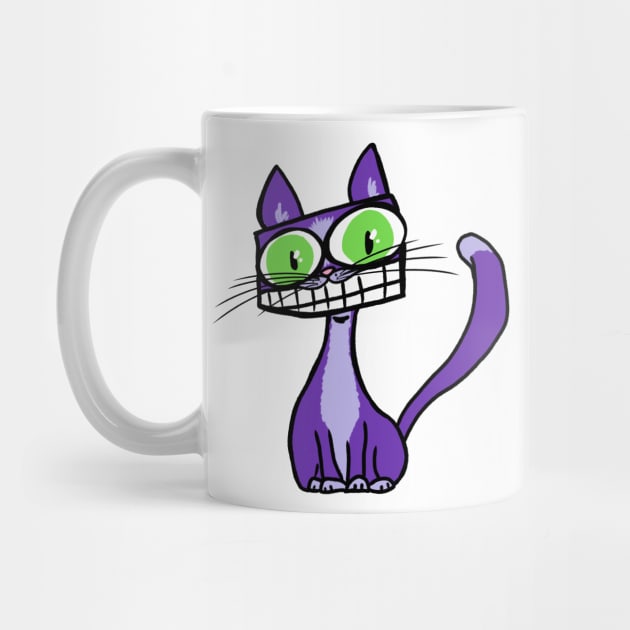 Purple Cat by JayWillDraw